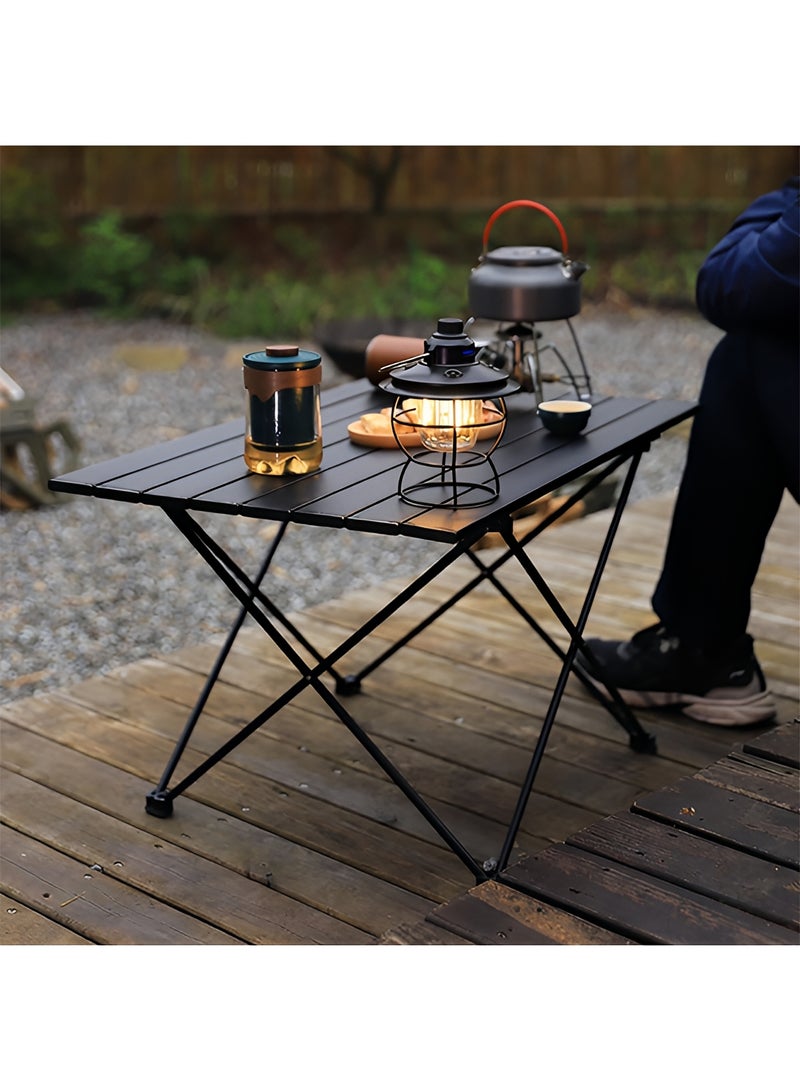 تايمي طاولة تخييم قابلة للطي مع حقيبة حمل، طاولة محمولة للتخييم والنزهات والرحلات والشواء والشاطئ والحديقة والسفر - 56×46×40 سم - Image 3