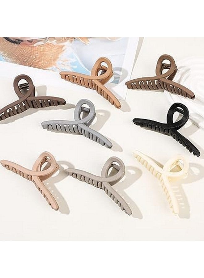 DIGALI ENTERPRISE Hair Claw Clips | Large Butterfly Jelly Hair Clips for Women | Hair Accessories for Long, Thick Hair | Durable Claw Clips for Girls (Pack Of-6) - Image 2