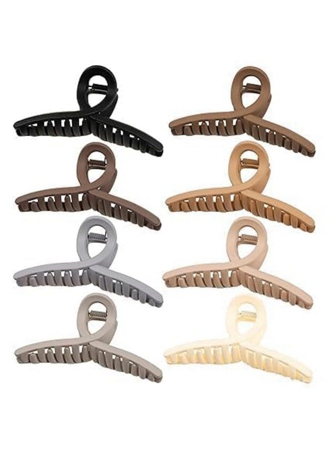 DIGALI ENTERPRISE Hair Claw Clips | Large Butterfly Jelly Hair Clips for Women | Hair Accessories for Long, Thick Hair | Durable Claw Clips for Girls (Pack Of-6) - Image 1