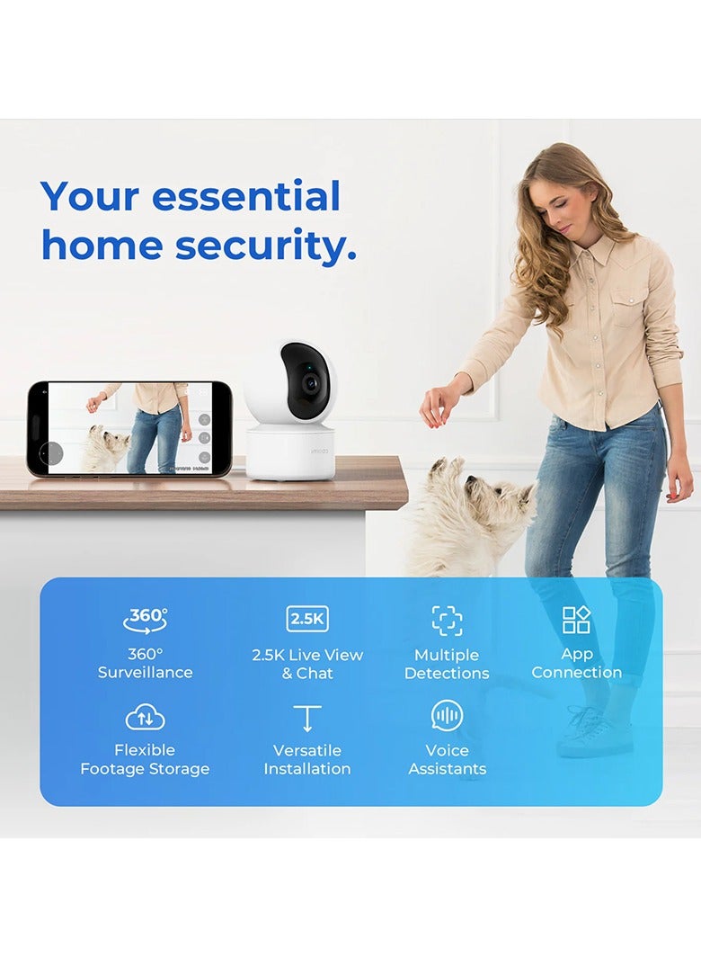 Imilab Smart Security Camera Indoor Plug-in Wi-Fi 2.5K C21 - White - Image 3