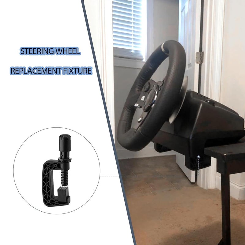 مشبك استبدال أبيض C مع براغي لعجلات السباق Logitech G25 وG27 وG29 وG920 وG923 وDFGT - Image 3