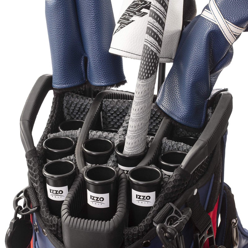Izzo Golf Club Holder Tube, 1.25 Inch, 14 Pack,Black - Image 4