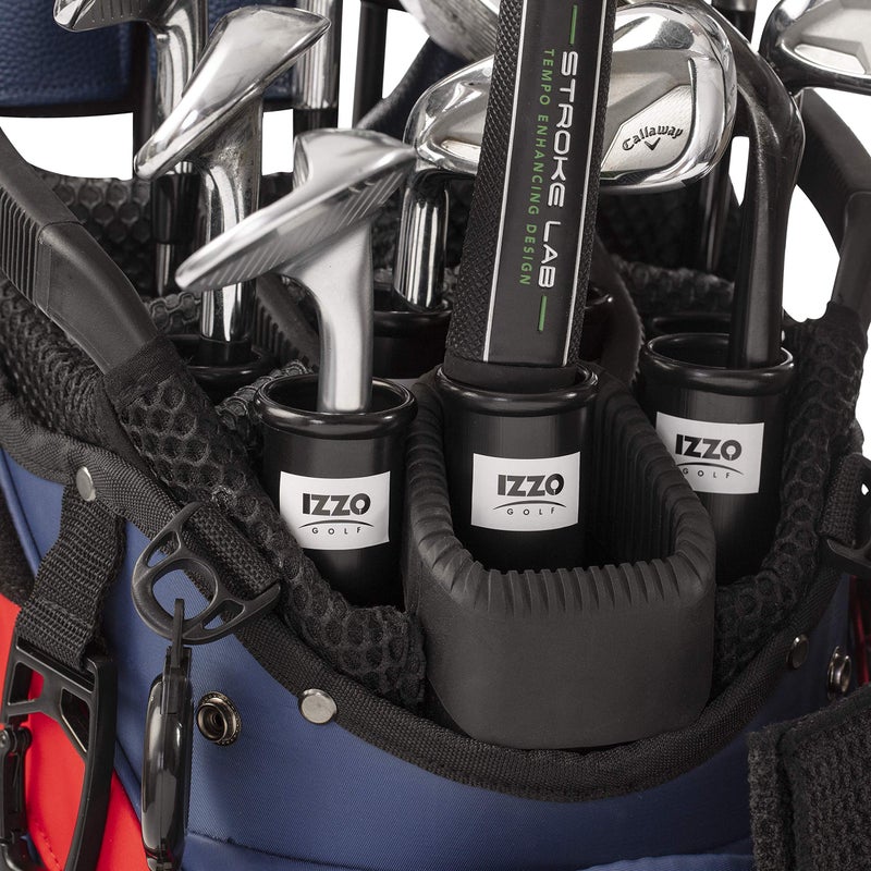 Izzo Golf Club Holder Tube, 1.25 Inch, 14 Pack,Black - Image 3