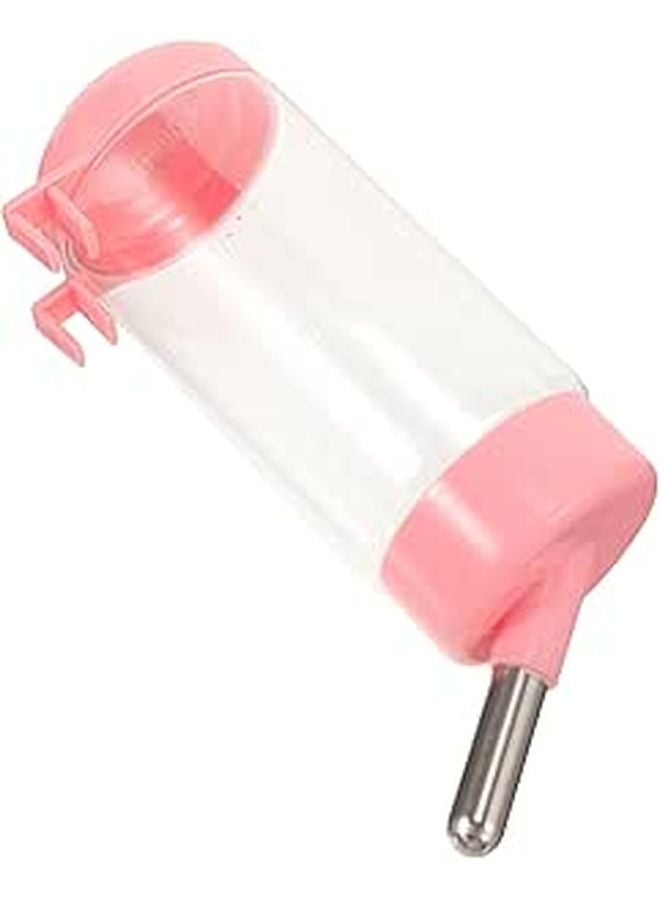 Pink 400ML Leakproof Hanging Water Bottle For Dogs Cats Small Animals Travel Outdoor - Image 1