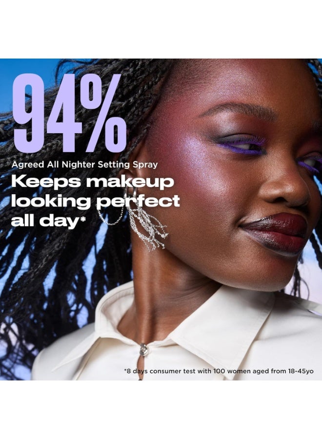 إيربن ديكاي Urban Decay All Nighter Waterproof Makeup Setting Spray – Natural finish, lasts up to 24 hours, ultra-fine face mist, smudge-proof, transfer-resistant, 2-in-1. clear - Image 5