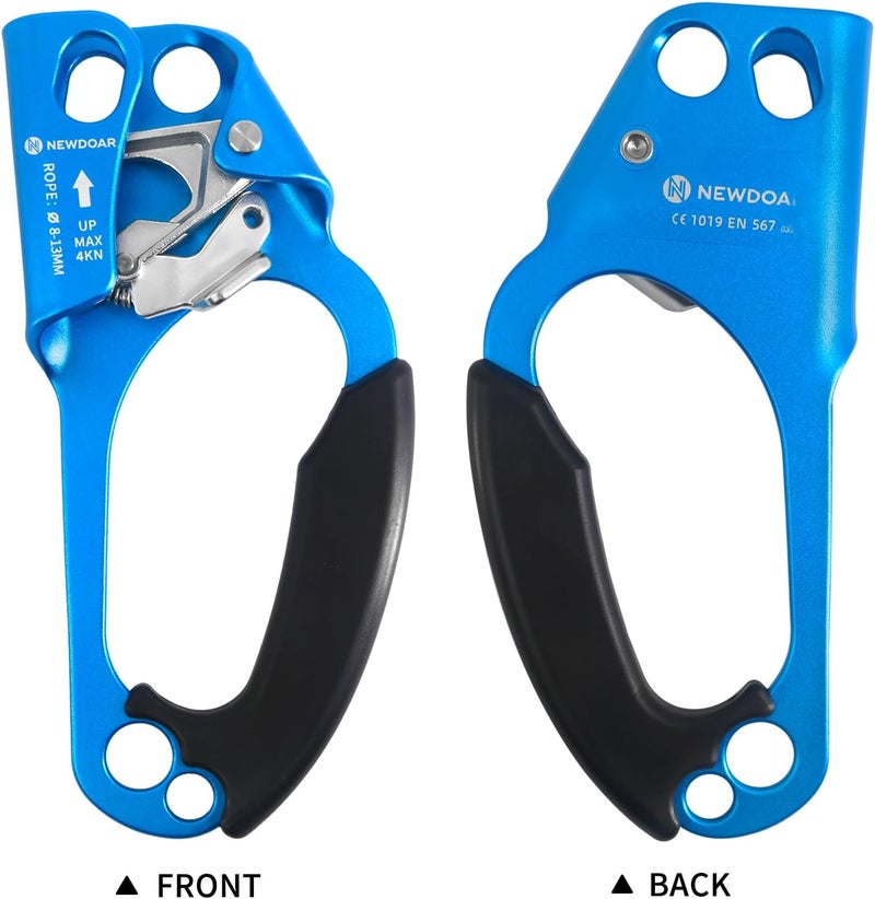 Newdoar UIAA & CE Certified Hand Ascender Rock Climbing Tree Arborist Rappelling Gear Equipment Rope Clamp for 8~13MM Rope - Image 3