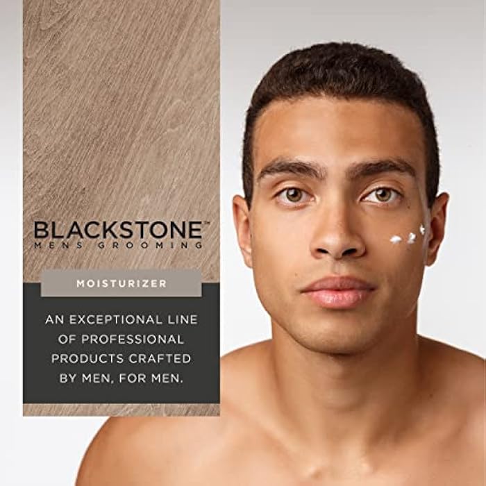Blackstone Men's Grooming Refresh Facial Moisturizer with Vitamin E, Peppermint & Hyaluronic Acid - Lightweight & Non-Greasy | Restores Dry Skin | Paraben & Cruelty Free | USA Made, Sandalwood (8 oz) - Image 3
