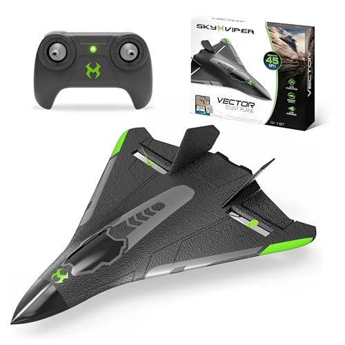 Sky Viper Vector Performance RC Plane, up to 45 MPH, 1-Touch Stunts, Rechargeable Battery - Image 1