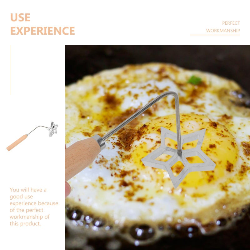Nonstick Aluminum Alloy Five Pointed Star Dough Mold with Handle for Home Kitchen Cooking - Image 4