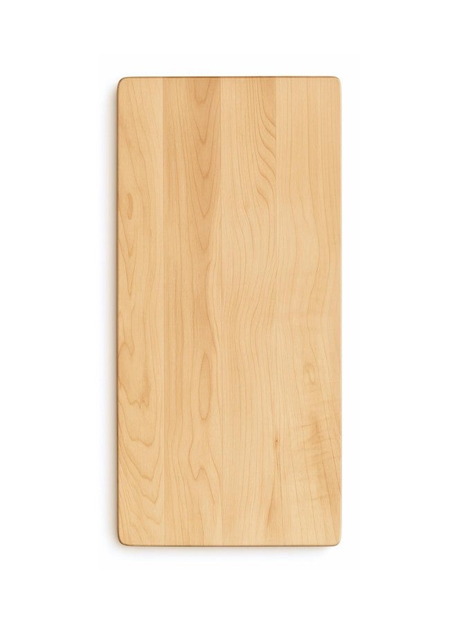 Vandroop Hard Maple Cutting Board for Kitchen 16”X10” - 1.0” Thick, Reversible Wood Cutting Boards with Invisible Inner Handle, Eased Corners, Wooden Chopping Board - Image 1
