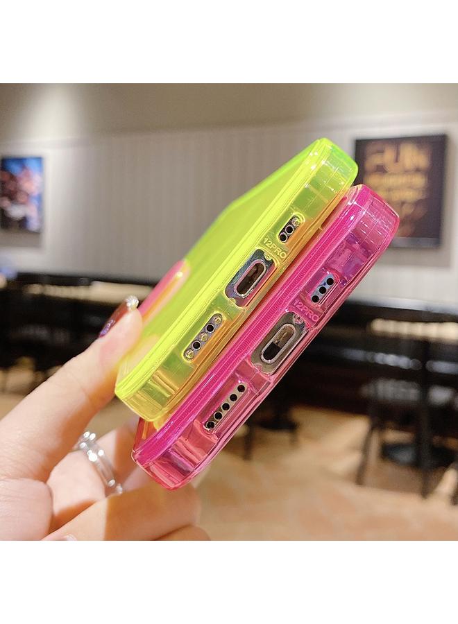 S-TOP Case For iPhone 12 Pro Color Contrast Lens Frame Transparent TPU Phone Case - Image 5