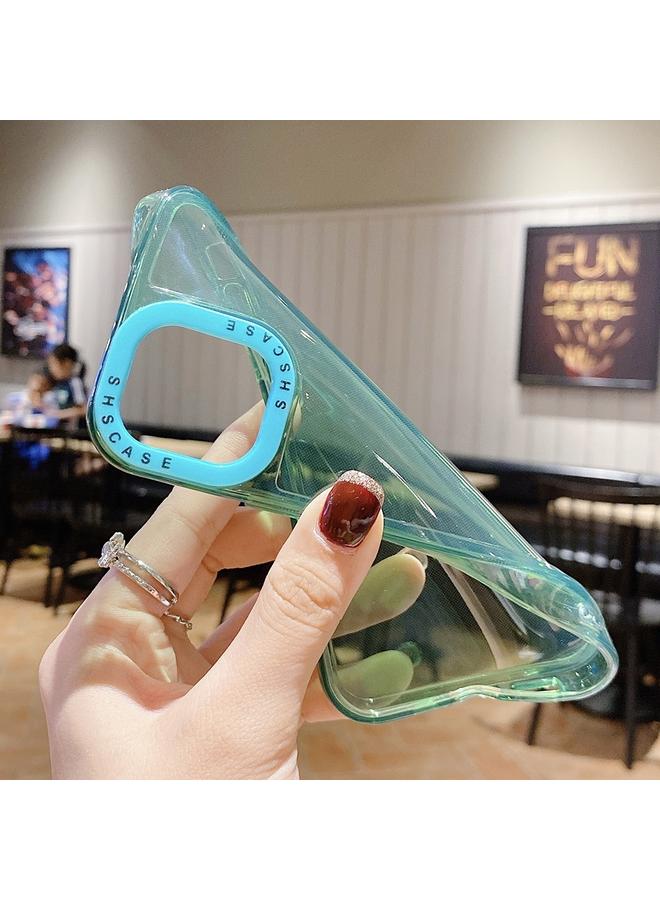 S-TOP Case For iPhone 12 Pro Color Contrast Lens Frame Transparent TPU Phone Case - Image 3