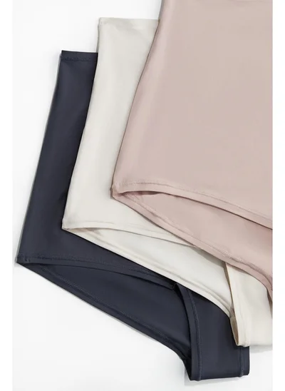 اتش اند ام ثلاث قطع سراويل داخلية قصيرة من الألياف الدقيقة