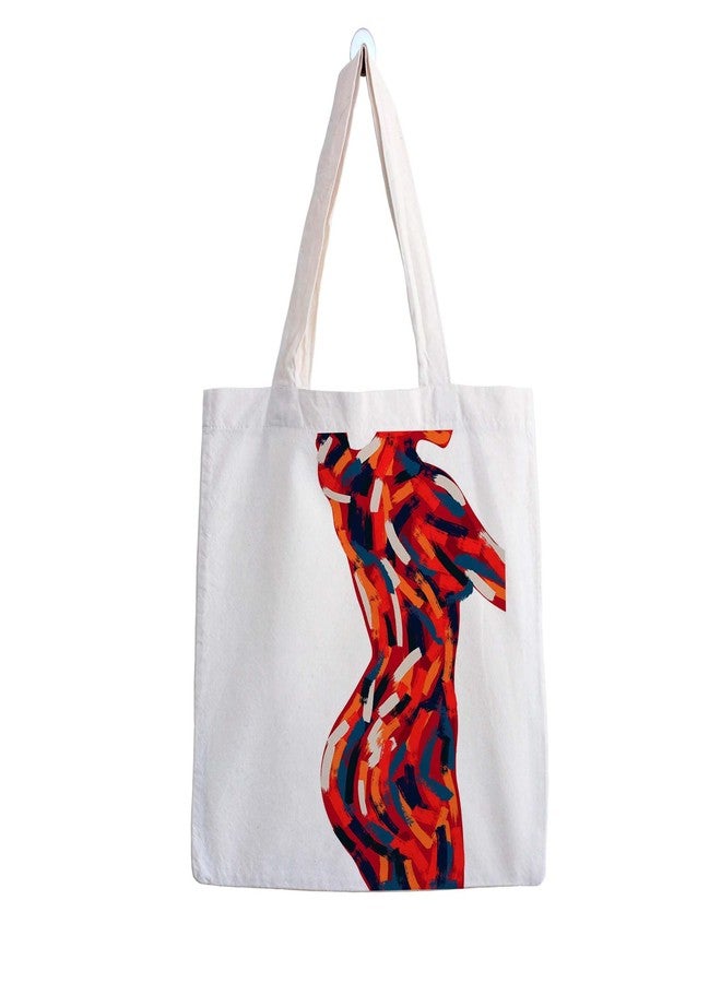 ARTBUG Tote Bag for Women, Aesthetic, Stylish, Ecofriendly, For College Girls, Office, Beach and Outings -Figurative Abstract Printed Canvas D - 368 - Image 1