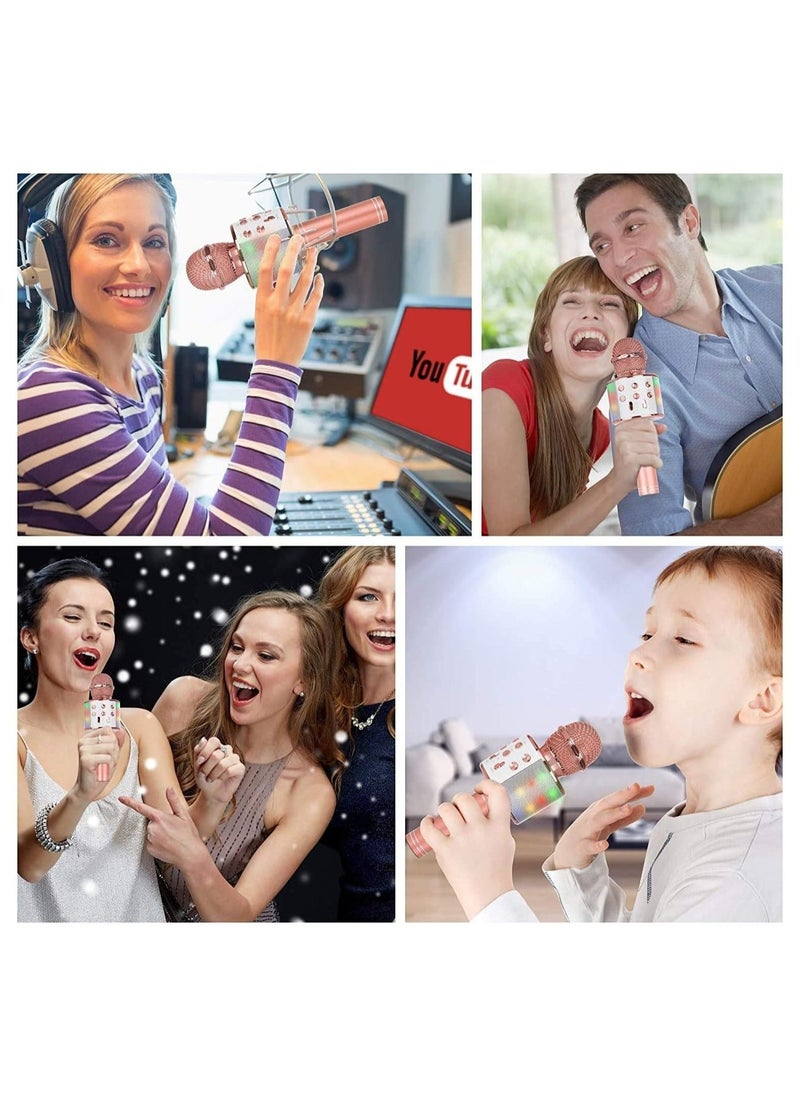 ELTRAZONE Wireless Bluetooth Karaoke Microphone for Kids, 5-in-1 Portable Handheld Karaoke Mic Speaker Player Recorder  - Image 3