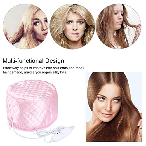 Adbeni Hair Care Thermal Head Spa Cap Treatment with Beauty Steamer Nourishing Heating Cap, Spa Cap For Hair, Spa Cap For Women (PINK - Image 4