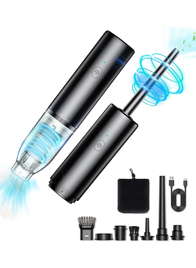 ISank Air Duster & Mini Vacuum Cordless 2 in 1, Powerful 70000RPM/10000PA, 2 Speeds, 7800mAh Electric Compressed Air Blower, Replaces Air Cans for Computer/Keyboard, Car - Image 1