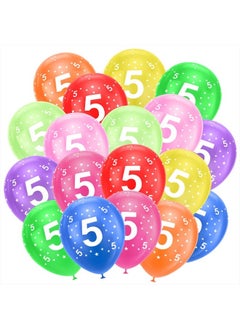 5th Birthday Balloons 18PCS, 12inch Numbers Printed Latex Party Balloons, 5th Anniversary Party Supplies Balloons, Numbers Balloons Decorations for Girls Boys 5 Year Old Birthday Party - pzsku/ZF24F83F9EE8BAC9653F4Z/45/_/1741095035/6c1199ef-aa25-4764-b1f7-238b834f0b9e