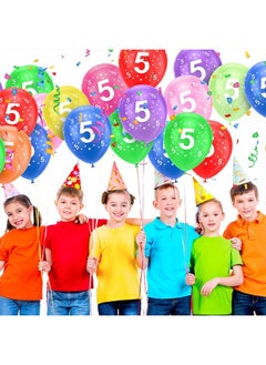 5th Birthday Balloons 18PCS, 12inch Numbers Printed Latex Party Balloons, 5th Anniversary Party Supplies Balloons, Numbers Balloons Decorations for Girls Boys 5 Year Old Birthday Party - pzsku/ZF24F83F9EE8BAC9653F4Z/45/_/1741095036/07201b37-add9-492c-ac35-bb161e87f1b3