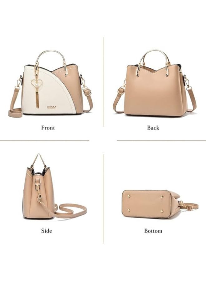 Classy Maroon Leather Handbag for Women with Three Compartments - The Perfect Blend of Style and Functionality - Image 2