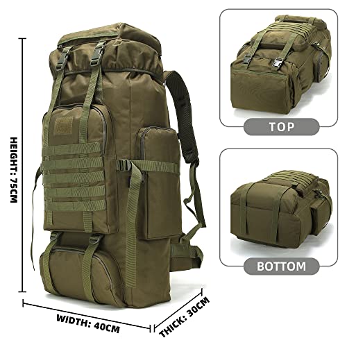 King'sGuard 70L Camping Hiking Backpack Tactical Backpack Military Molle Rucksack Backpack for Outdoor - Image 2