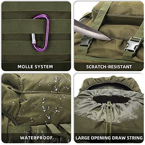 King'sGuard 70L Camping Hiking Backpack Tactical Backpack Military Molle Rucksack Backpack for Outdoor - Image 5