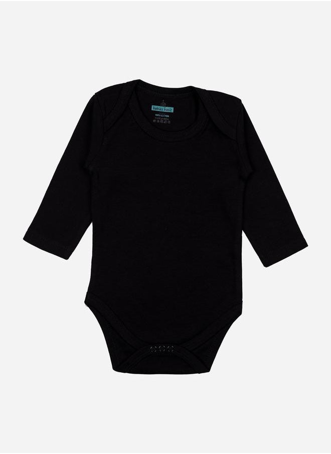Babies Basic Pack of 3 - Solid Long Sleeves Bodysuit by Styli  - Image 3
