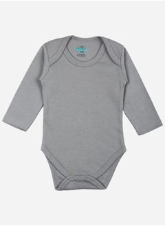 Babies Basic Pack of 3 - Solid Long Sleeves Bodysuit by Styli  - Image 5