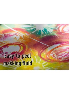 Pebeo Easy Peel Liquid Latex Masking Fluid Drawing Gum Dries Quickly For Ink Watercolor Gouache Painting & Illustration Fine Arts & Crafts Supplies 250Ml Bottle  - Image 3