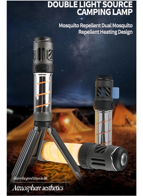 Telescopic folding multifunctional outdoor camping light