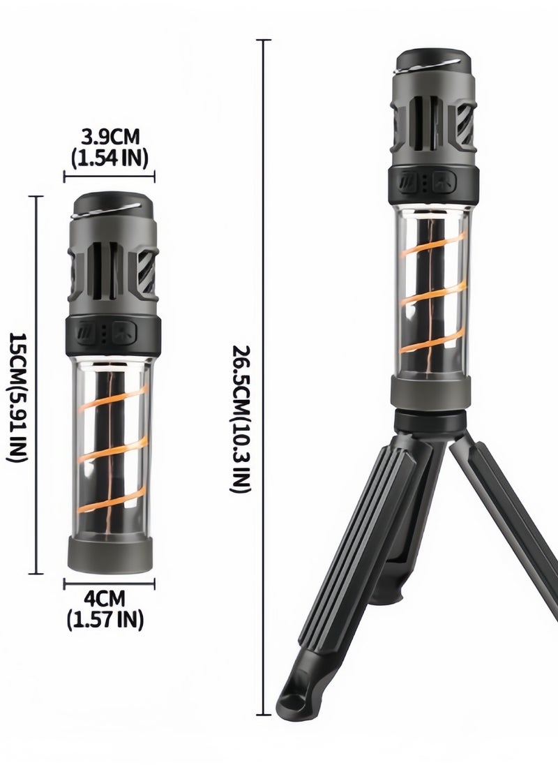 Telescopic folding multifunctional outdoor camping light