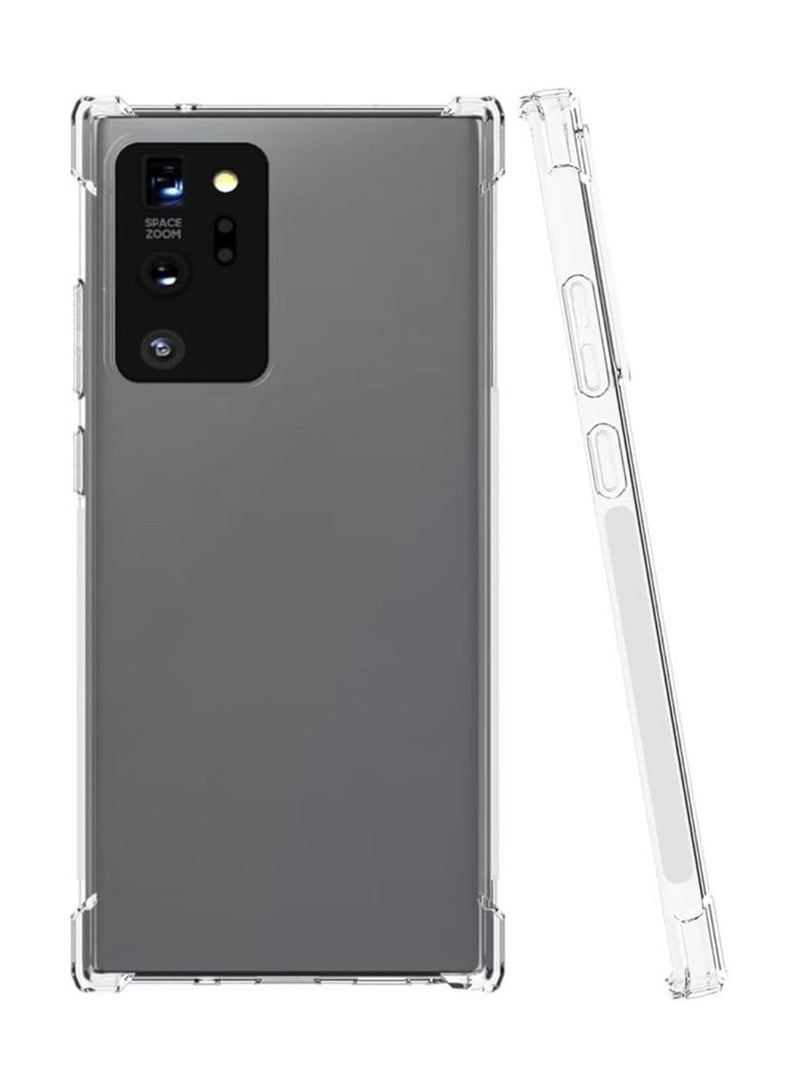 QIRG Case for Samung Galaxy Note 20 Ultra 5G Case, Clear Flexible Bumper TPU Soft Rubber Silicone Cover Phone Case - Image 2