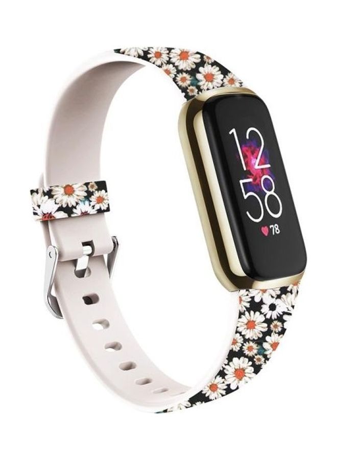 NIBEMINENT Luxe Special Edition Printing Silicone Replacement Strap Watchband For Fitbit Multicolour  - Image 2