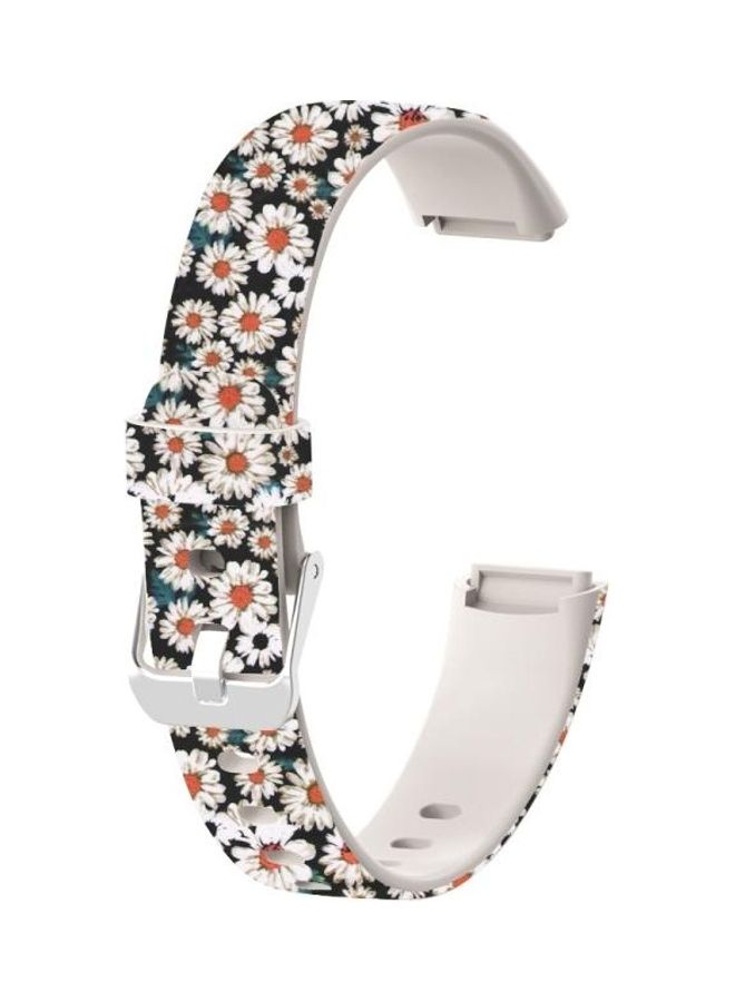 NIBEMINENT Luxe Special Edition Printing Silicone Replacement Strap Watchband For Fitbit Multicolour  - Image 1