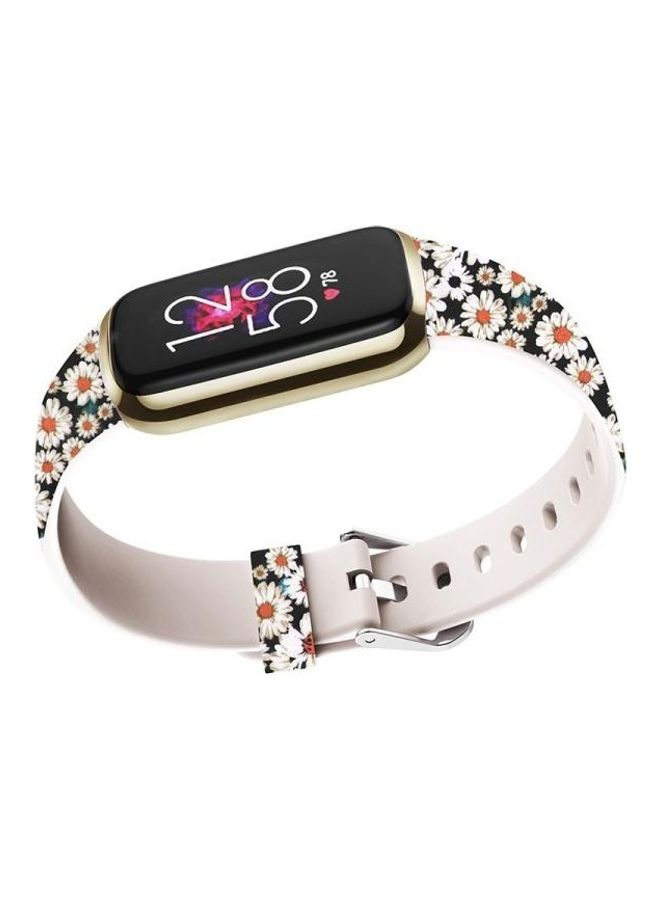 NIBEMINENT Luxe Special Edition Printing Silicone Replacement Strap Watchband For Fitbit Multicolour  - Image 3