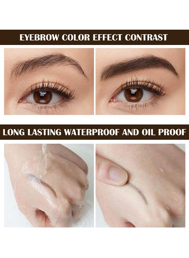 ICVC Tattoo Brow, Peel Off Tint Long Lasting And Easy, Easy Peel Off Tin, 3 Days Peel Off Tint Tattoo Eyebrow Gel Enriched With Royal Jelly And Aloe Vera Waterproof And Smudge Proof Peel Off Tint, Natural Black - Image 4