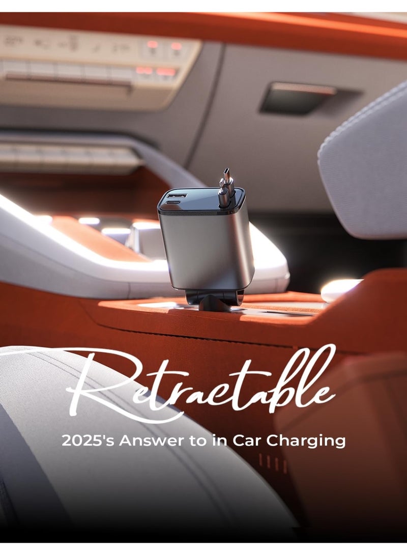 شاحن سيارة من النوع C متوافق مع iPhone 16، مزود بمحول شحن سريع قابل للتمديد لشحن مريح وسريع وفعال. هدية مثالية للجنسين، متوافقة مع أجهزة Apple iPhone 16e/15/14/13 Pro Max Plus و Samsung Galaxy و Android. - Image 2