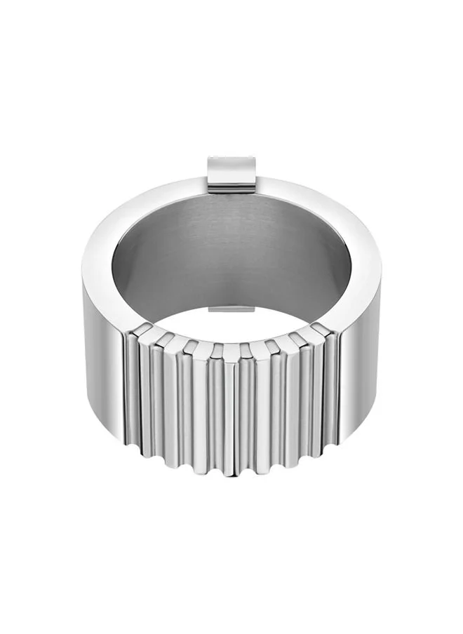 بوليس Gear Silver Ring For Men