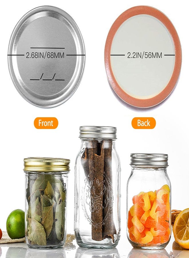 CoguZed 24-Pack 70 MM Regular Mouth Canning Jar Lids - Leak Proof & Airtight Seal Split-Type Metal Lids, Suitable for Ball & Kerr Jars, Food Grade Material - Image 2