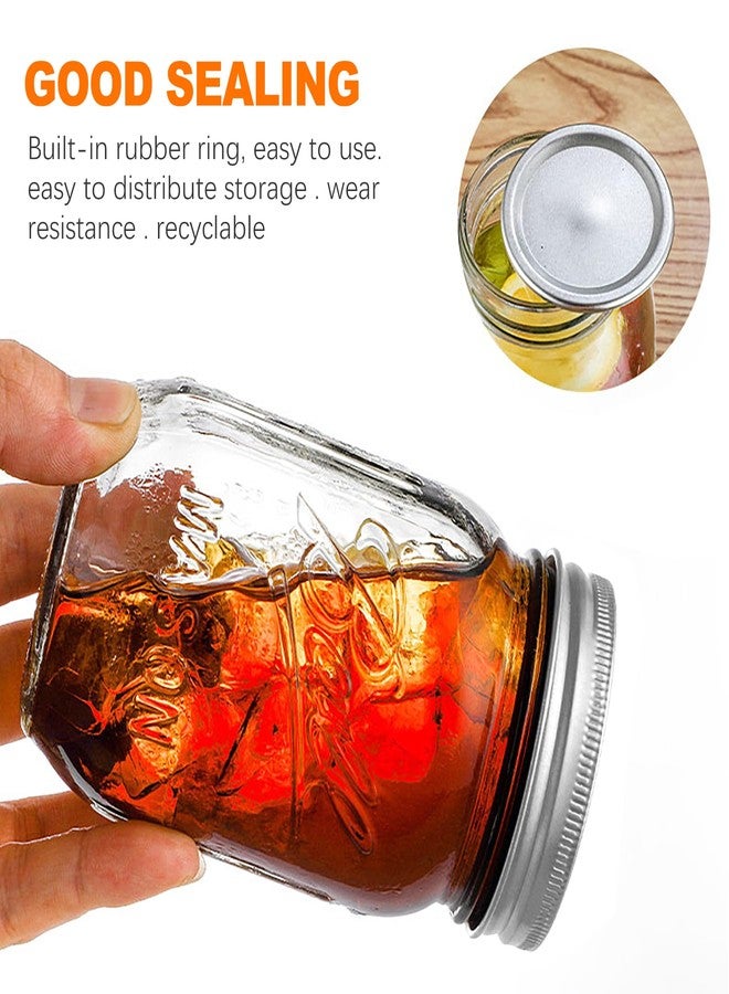 CoguZed 24-Pack 70 MM Regular Mouth Canning Jar Lids - Leak Proof & Airtight Seal Split-Type Metal Lids, Suitable for Ball & Kerr Jars, Food Grade Material - Image 3