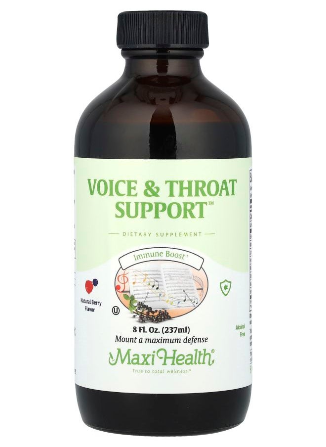 Maxi Health Voice & Throat Support™ Natural Berry 8 fl oz (237 ml) 