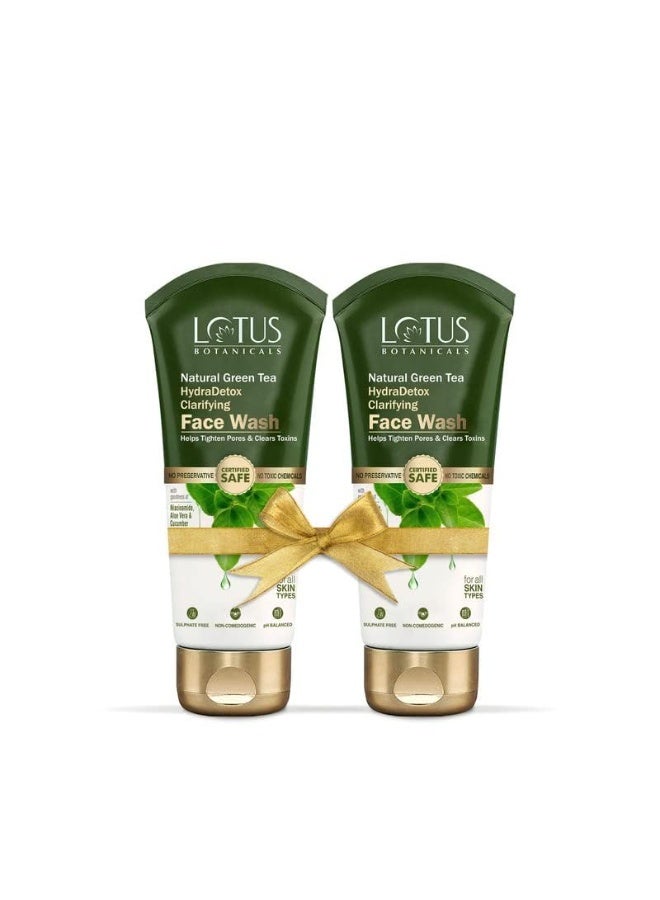 لوتس بوتنيكال غسول الوجه "لوتس بوتانيكالز" (Lotus Botanicals) الطبيعي بالشاي الأخضر لتنقية البشرة وإزالة السموم وترطيبها (مع النياسيناميد) | يشد المسام ويزيل السموم | خالٍ من المواد الحافظة | مناسب لجميع أنواع البشرة | 100 جم (عبوة من قطعتين) - Image 1