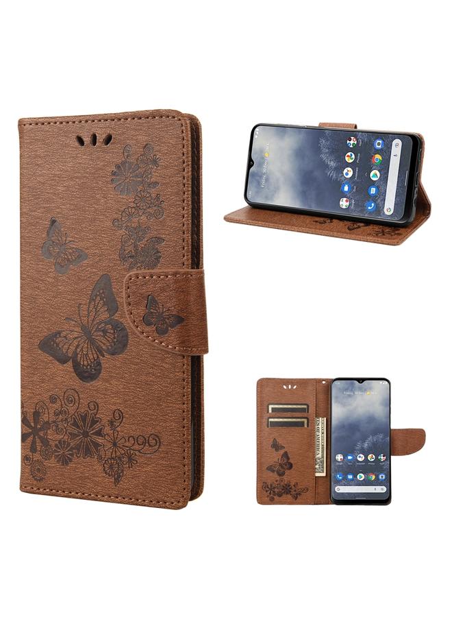 The Bros Case For Nokia G60 Butterfly Embossed Horizontal Flip Leather Phone Case