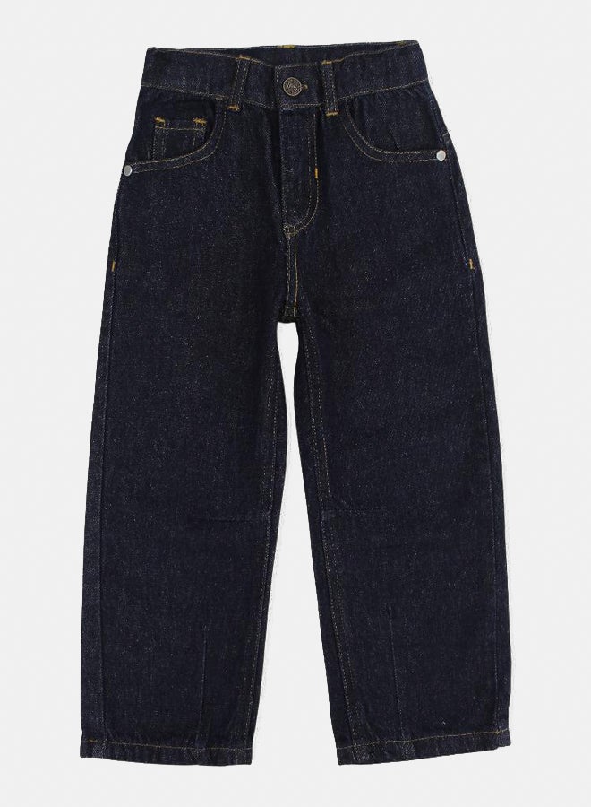 playmore Unisex Denim Pants - Navy - Image 1