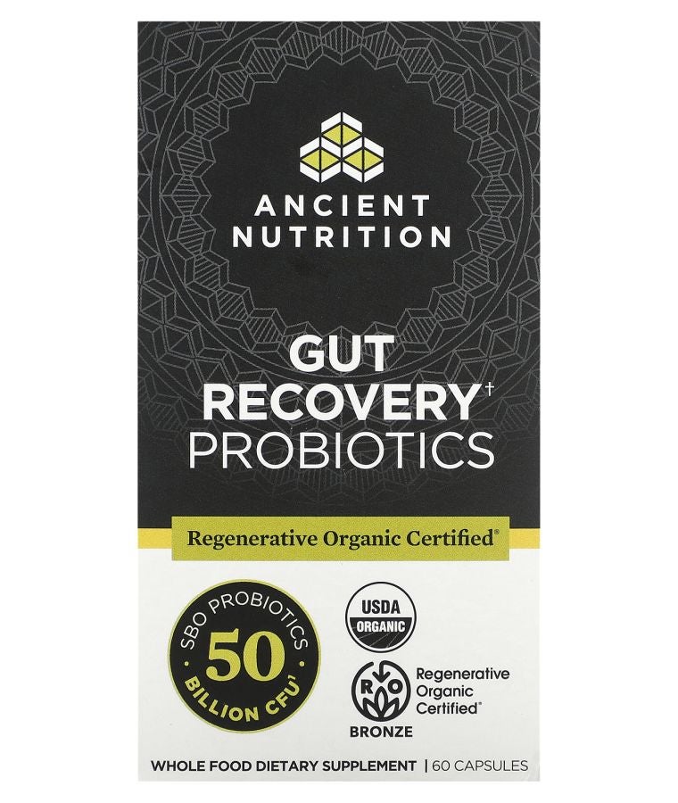 Ancient Nutrition Gut Recovery Probiotics 25 Billion CFU 60 Capsules