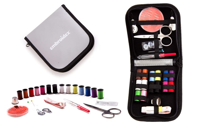 Embroidex Sewing Kit - Home, Travel & Emergencies - Quality Notions, Scissor & Thread - Great Gift - Image 1