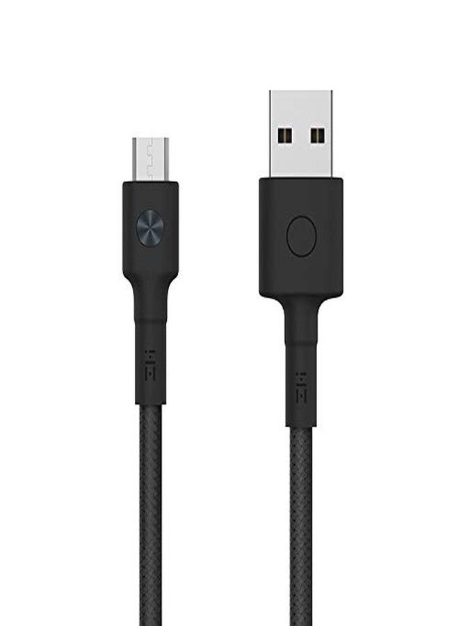 ZMI [3.3ft Black] Micro-USB to USB Cable, Durable Braided, Good for Older Fire Tablets and Kindle E-Readers - Image 1