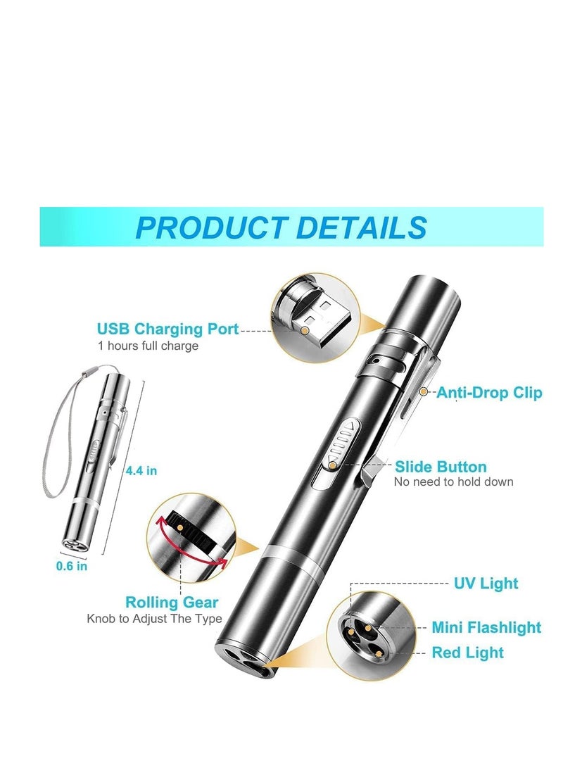 Cat Laser Pointer Toys: Rechargeable 2 Color Lights 5 Patterns, Cats Dogs Interactive Pet Toys for Playing Exercise Chaser Toys, Cat Lovers Gift - Image 2