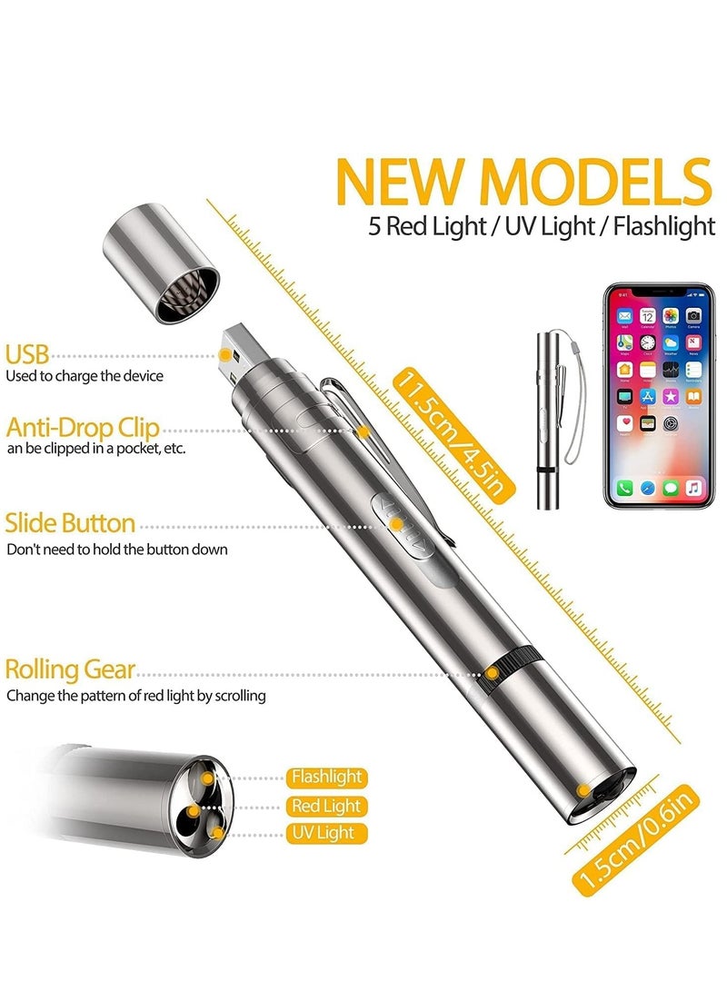 Cat Laser Pointer Toys: Rechargeable 2 Color Lights 5 Patterns, Cats Dogs Interactive Pet Toys for Playing Exercise Chaser Toys, Cat Lovers Gift - Image 5