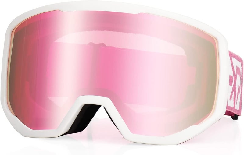 EXP VISION Ski/Snowboard Goggles for Men Women, OTG Snow Goggles Anti Fog UV Protection - Image 1